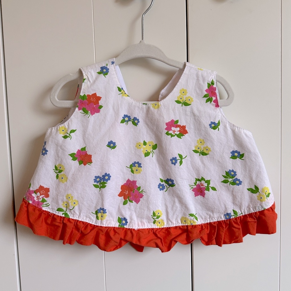 TBBC The Beaufort Bonnet Company Floral Tie-Back Blouse 12-18M